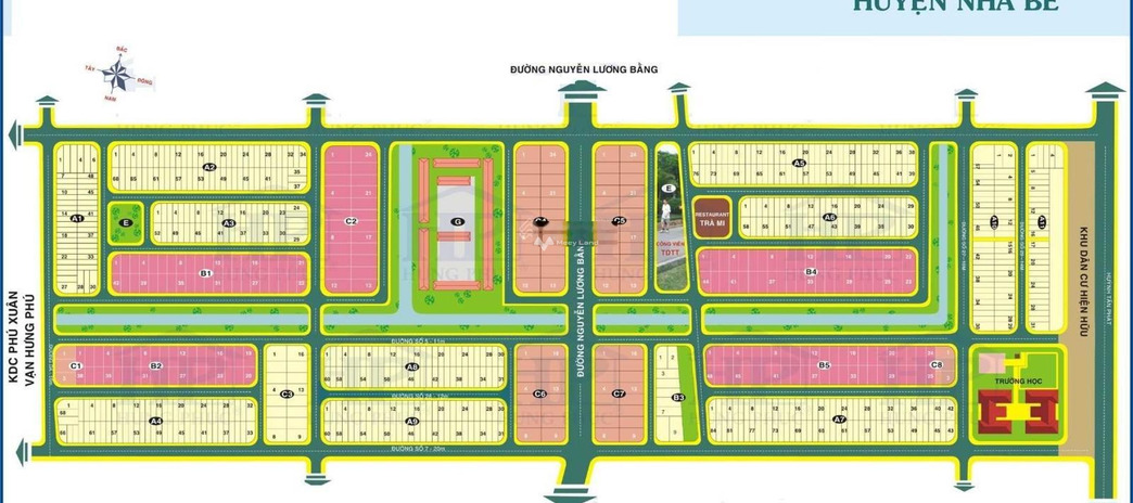 Ngay Huỳnh Tấn Phát, Nhà Bè bán đất 10 tỷ, hướng Tây - Bắc với diện tích rộng 250m2