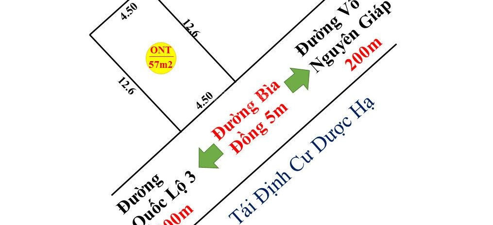 Bán đất tại Đường 3, Hà Nội. Diện tích 57m2