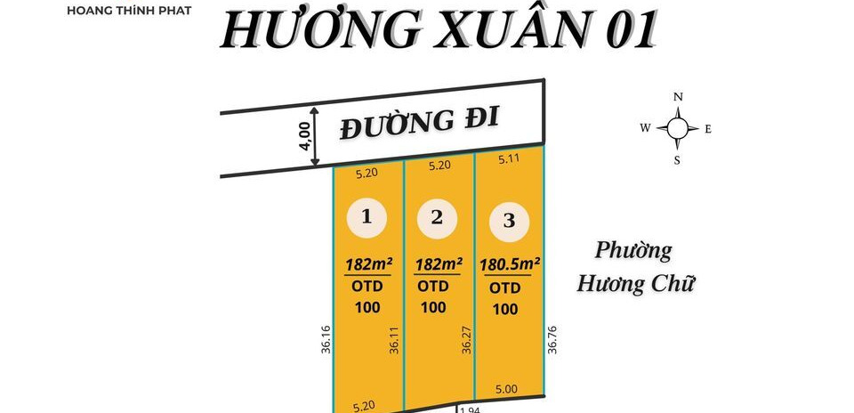 Đất F0 Hương Xuân - Hương Trà giá tốt nhất khu vực chỉ 4,12 triệu/m2