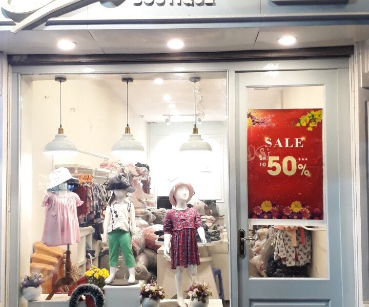 Sang nhượng shop quần áo nữ, trẻ em tại phố Nguyễn Hữu Huân, quận Hoàn Kiếm-01