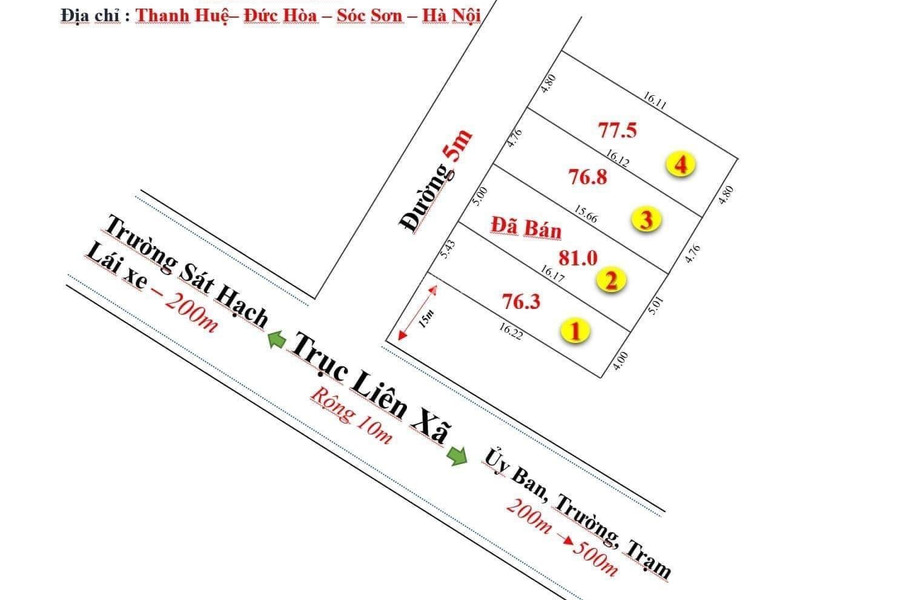 Vị trí đẹp nằm ở Đường 3, Hà Nội bán đất, hướng Tây - Bắc có diện tích thực 76m2-01